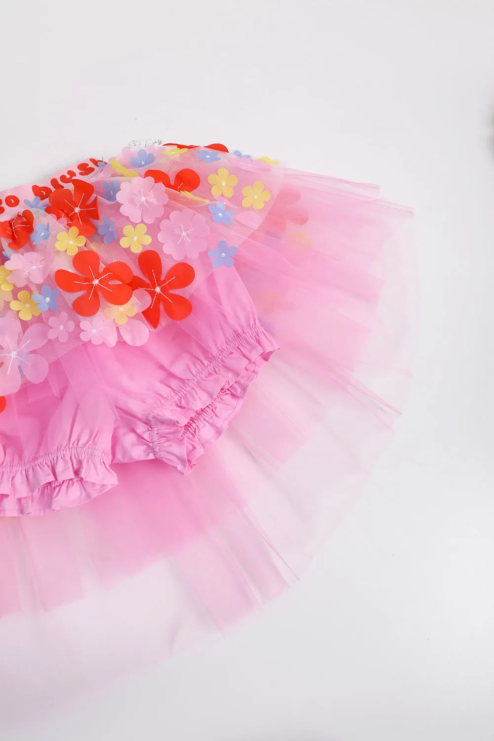 Poco Blush Tropical Flower Mesh Skort