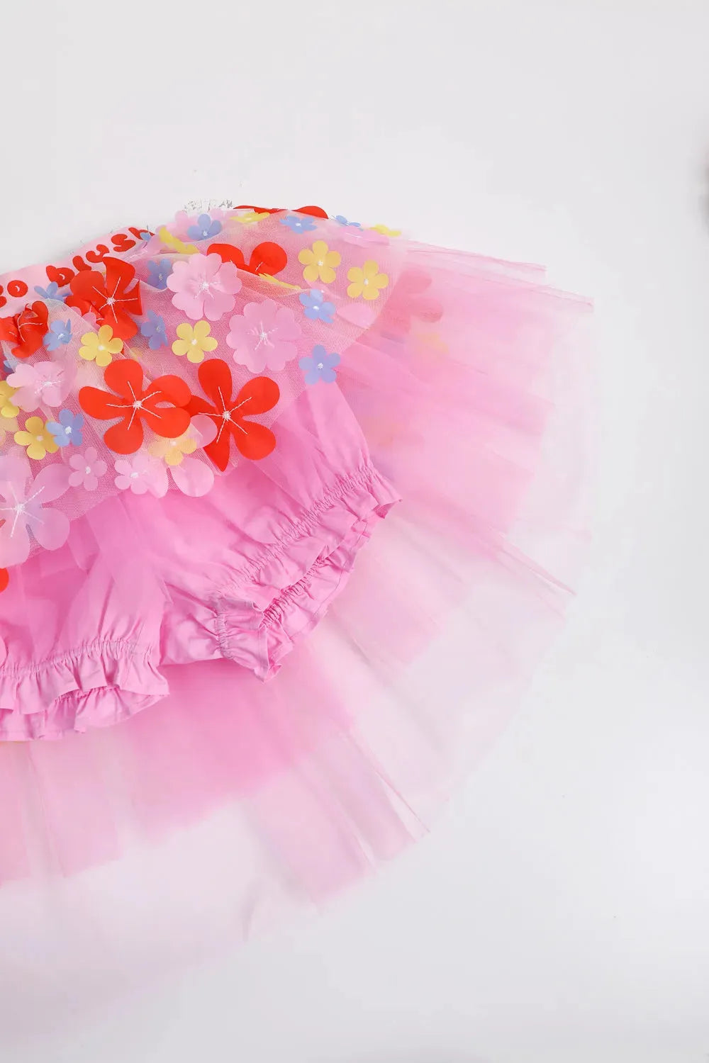 Poco Blush Tropical Flower Mesh Skort