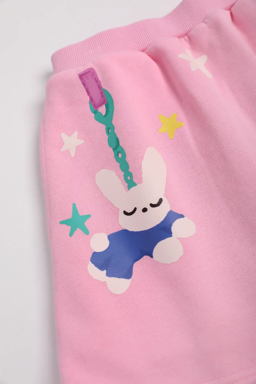 Bunny Swing Print Skort by Poco Blush, image 9