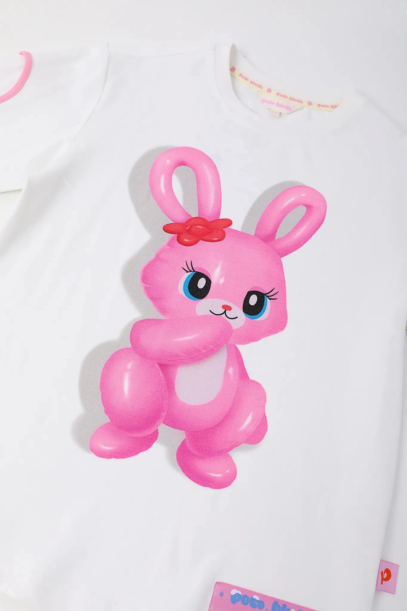 Poco Blush Bunny & Snowman Balloon Long-Sleeve Tee