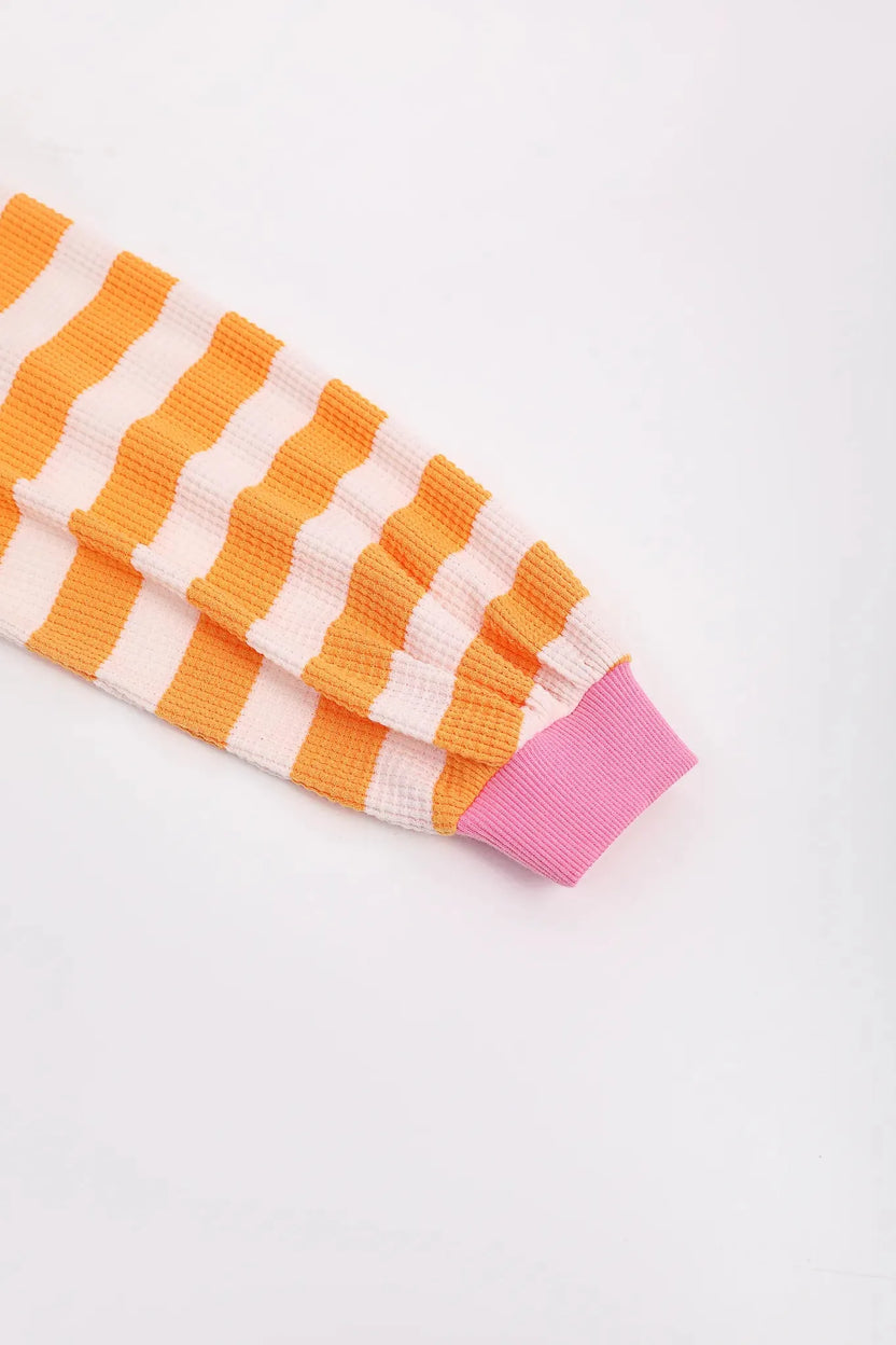 Braided Bread Stripe Hoodie by Poco Blush, image 8