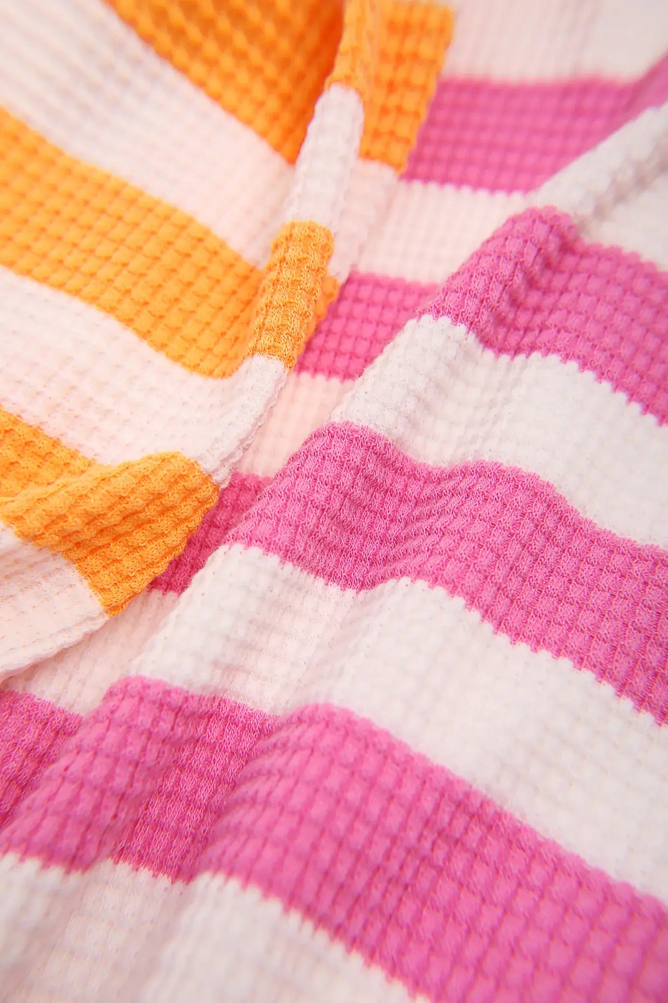 Poco Blush Braided Bread Stripe Hoodie