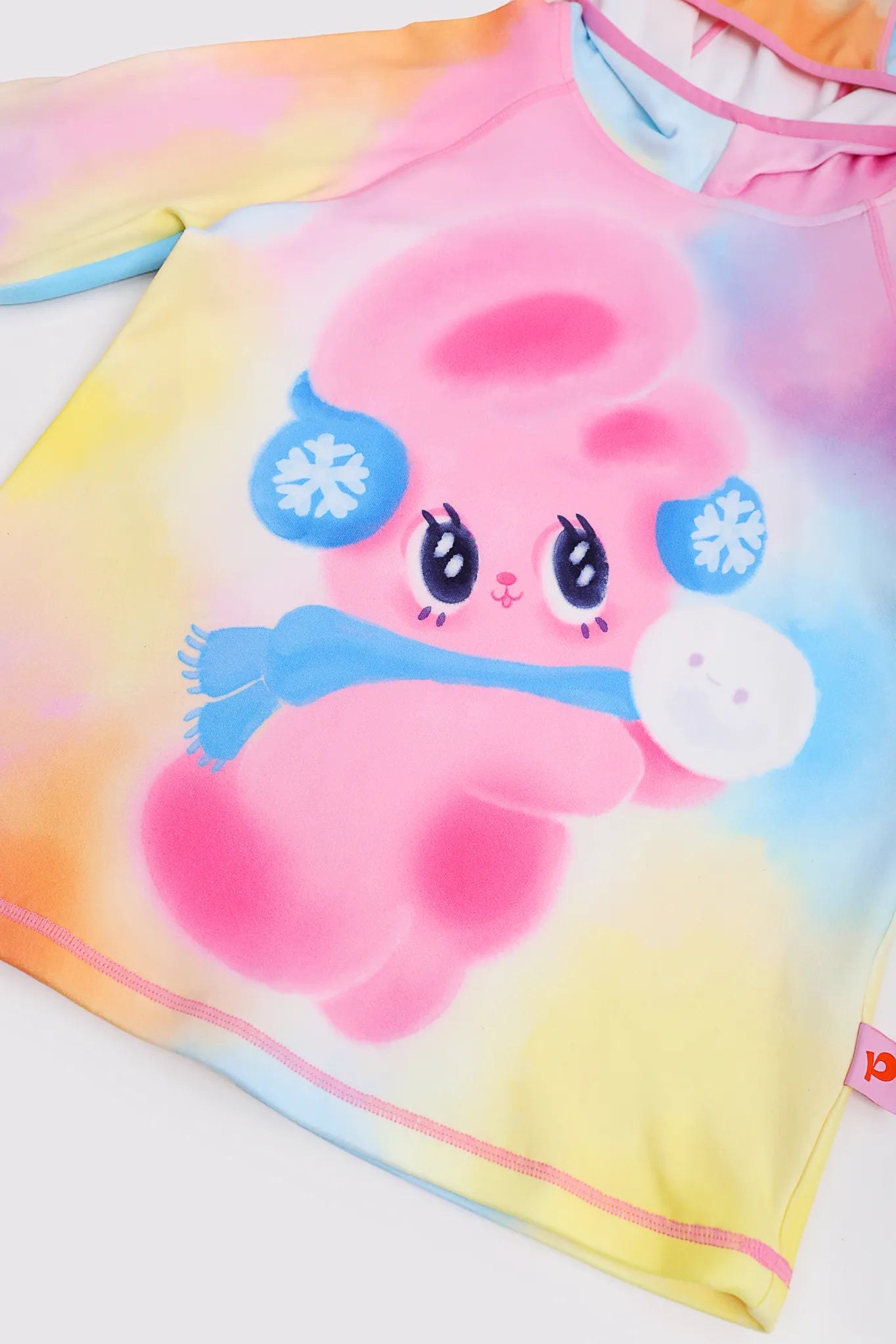 Poco Blush Bunny & Snowball Fleece Tee