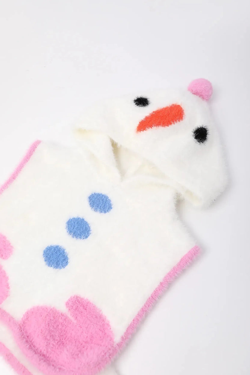 Bunny & Snowman Cotton Trench Coat + Vest by Poco Blush, image 7
