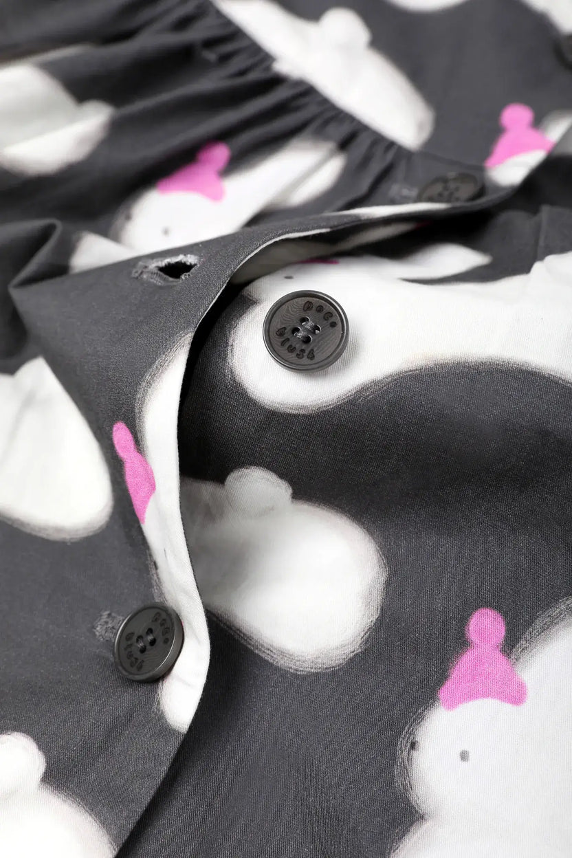 Bunny & Snowman Cotton Trench Coat + Vest by Poco Blush, image 8