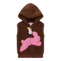 Snowman Wobbler & Star Bunny Sherpa Gilet by Poco Blush