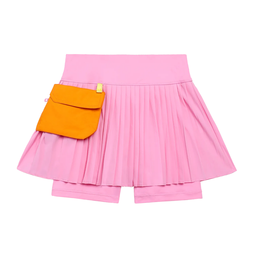 Poco Blush Pleated Skort with Detachable Belt Bag