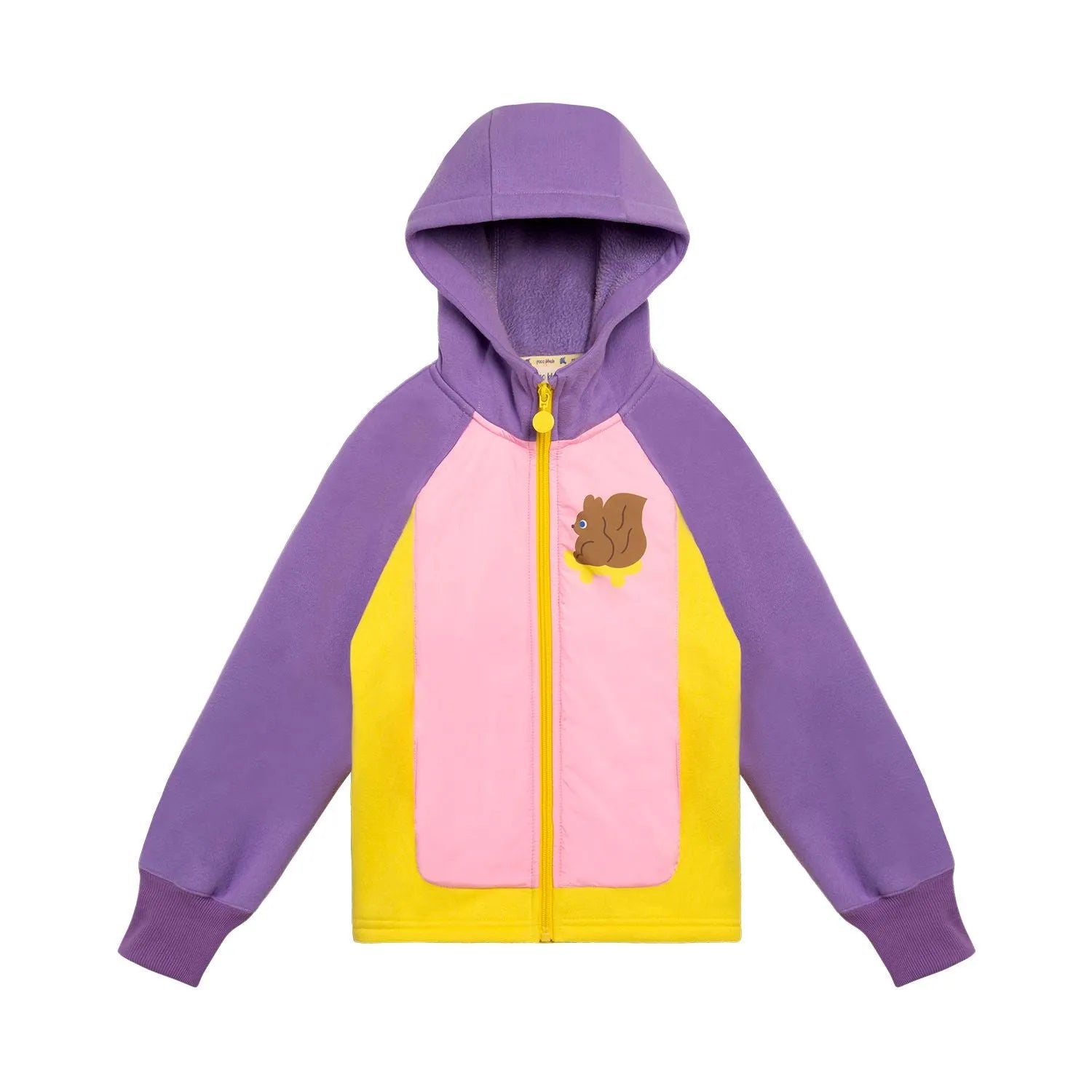 Poco Blush Squirrel Print Padded Jacket Pink