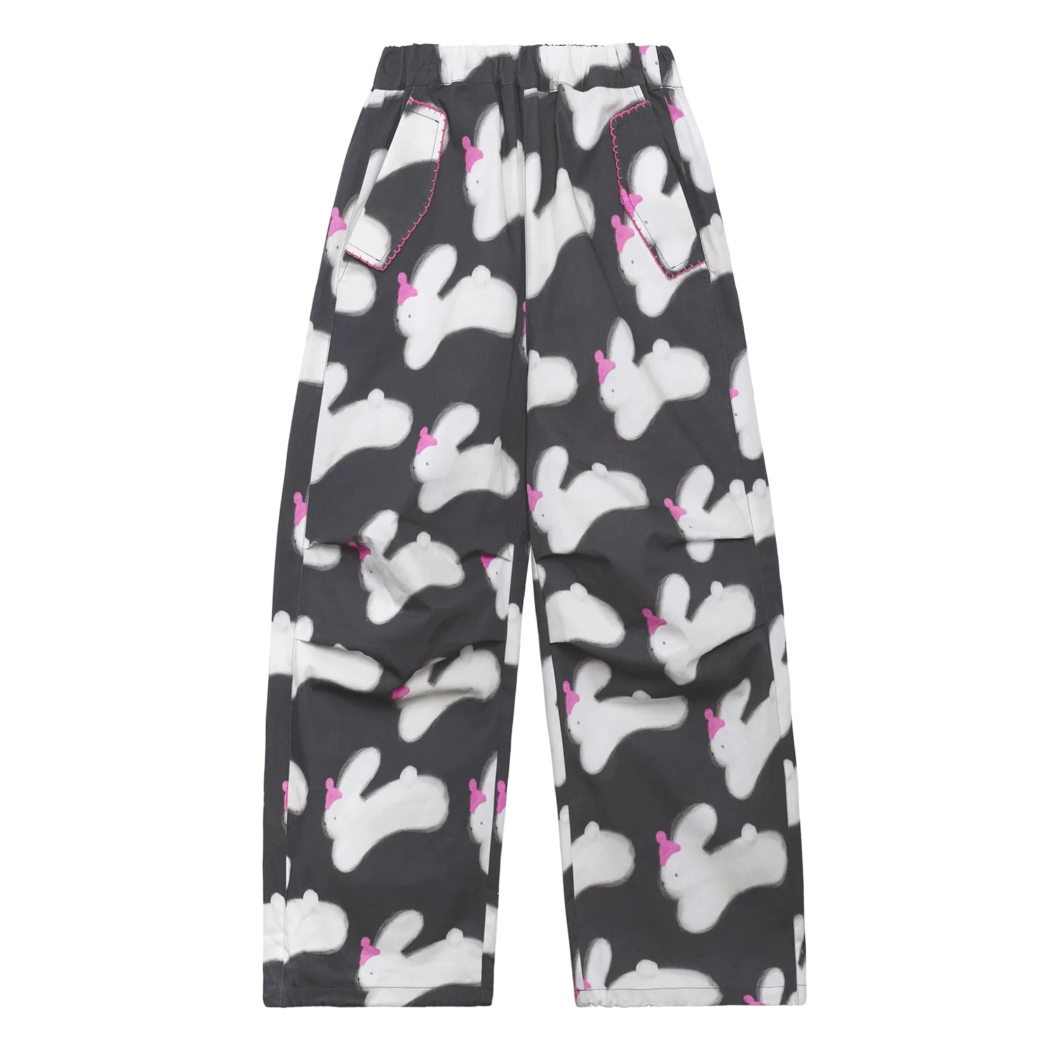 Poco Blush Running Bunny Cotton Parachute Pants