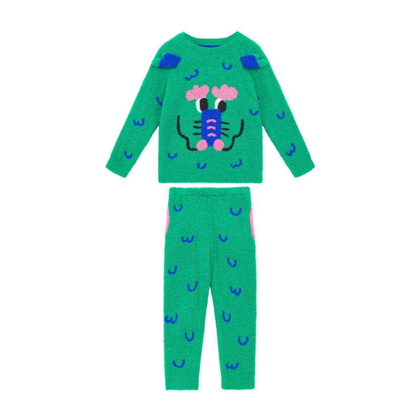 Spring Dragon Knit Loungewear Set by Poco Blush