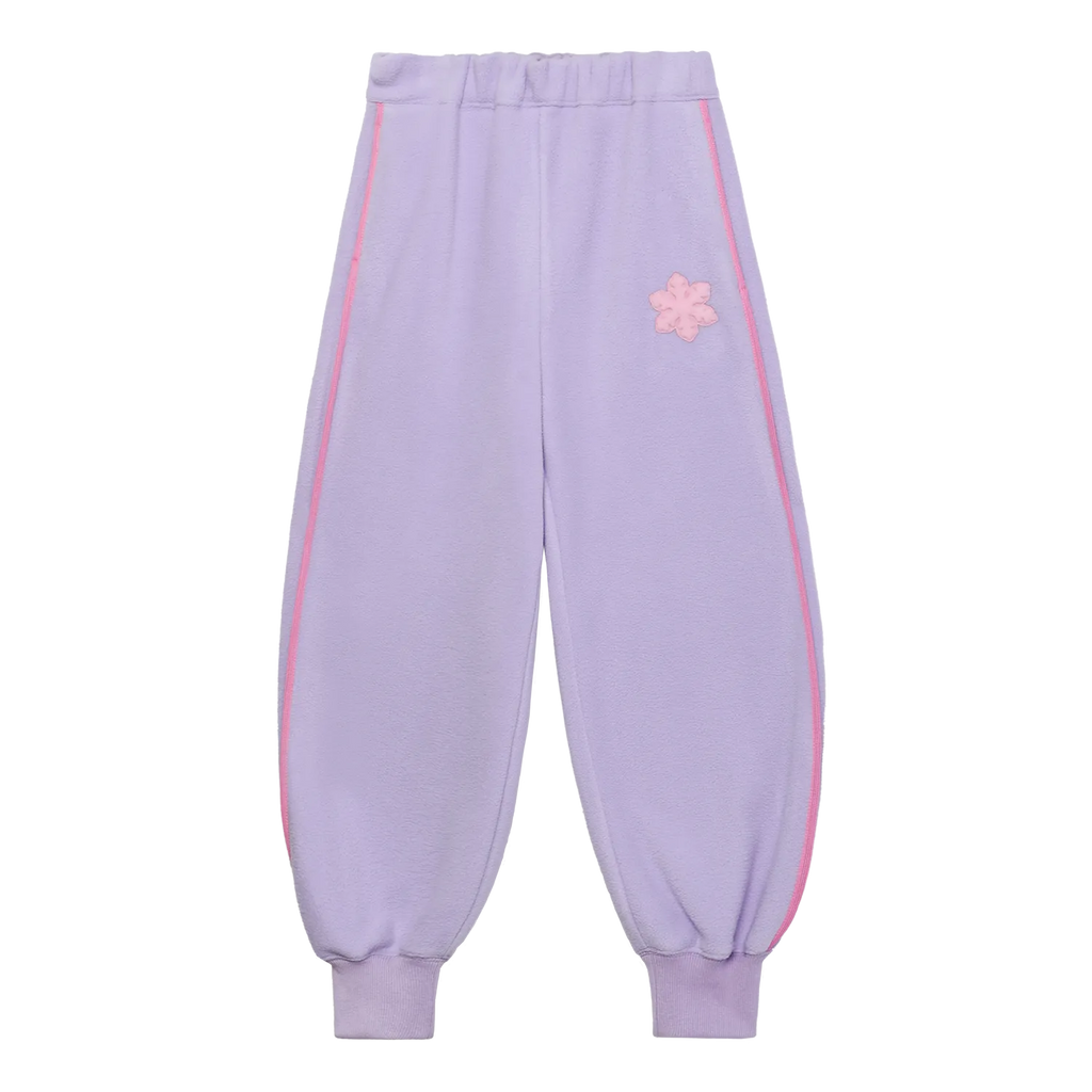 Poco Blush Little Snowflake Fleece Joggers Purple
