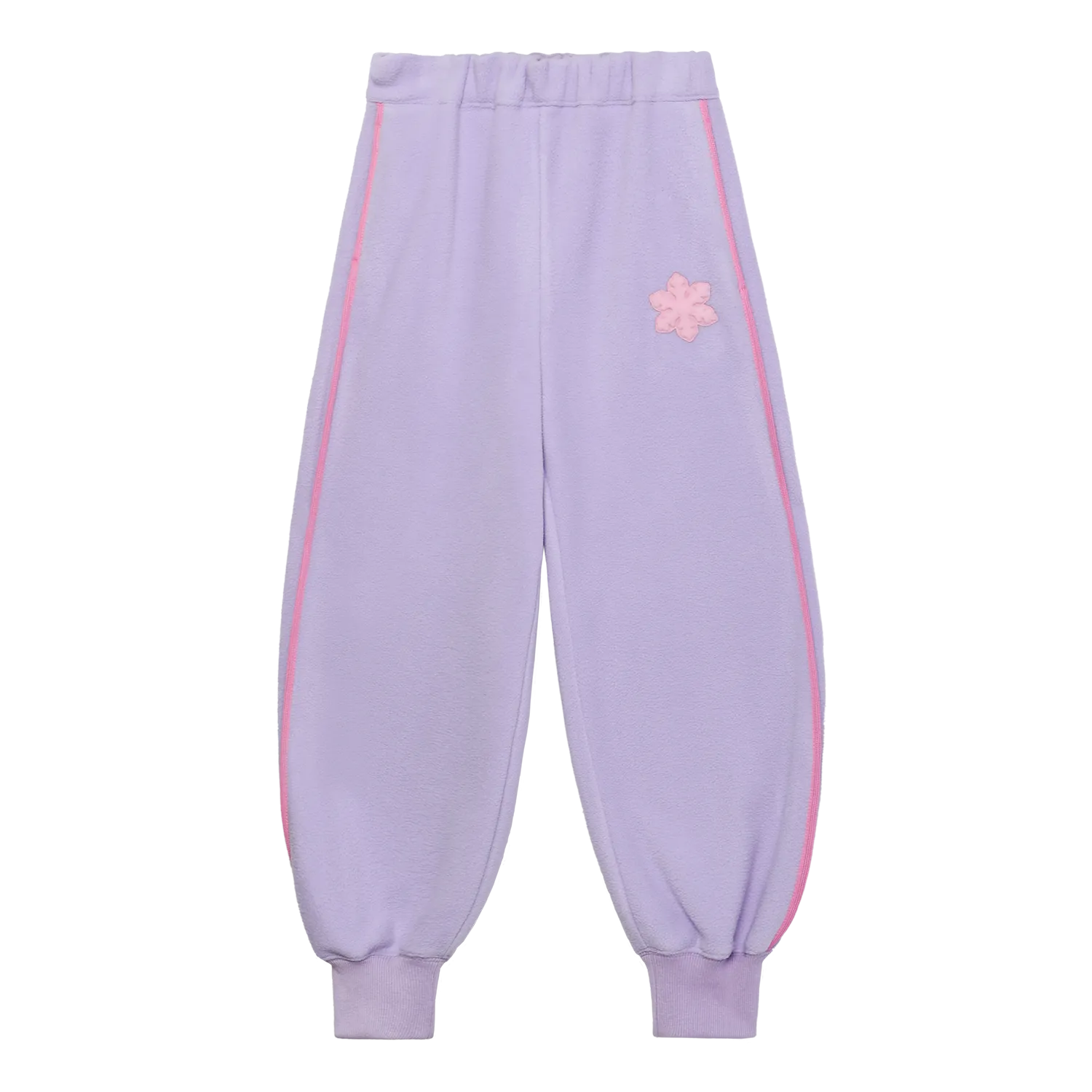 Poco Blush Little Snowflake Fleece Joggers Purple