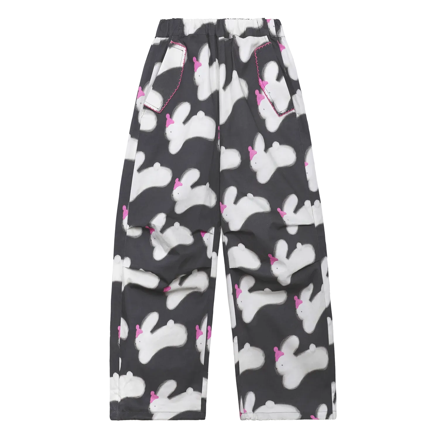 Poco Blush Running Bunny Cotton Parachute Pants