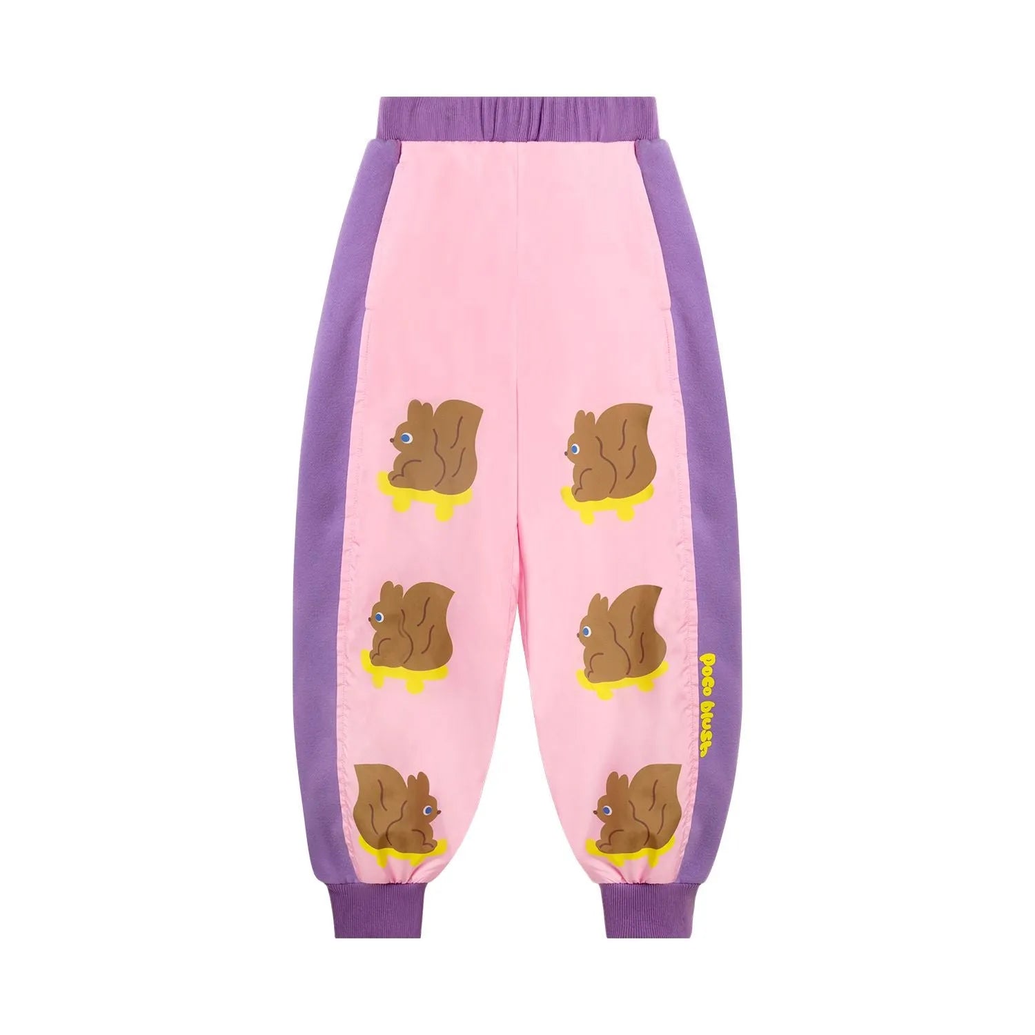Poco Blush Squirrel Print Padded Pants Pink