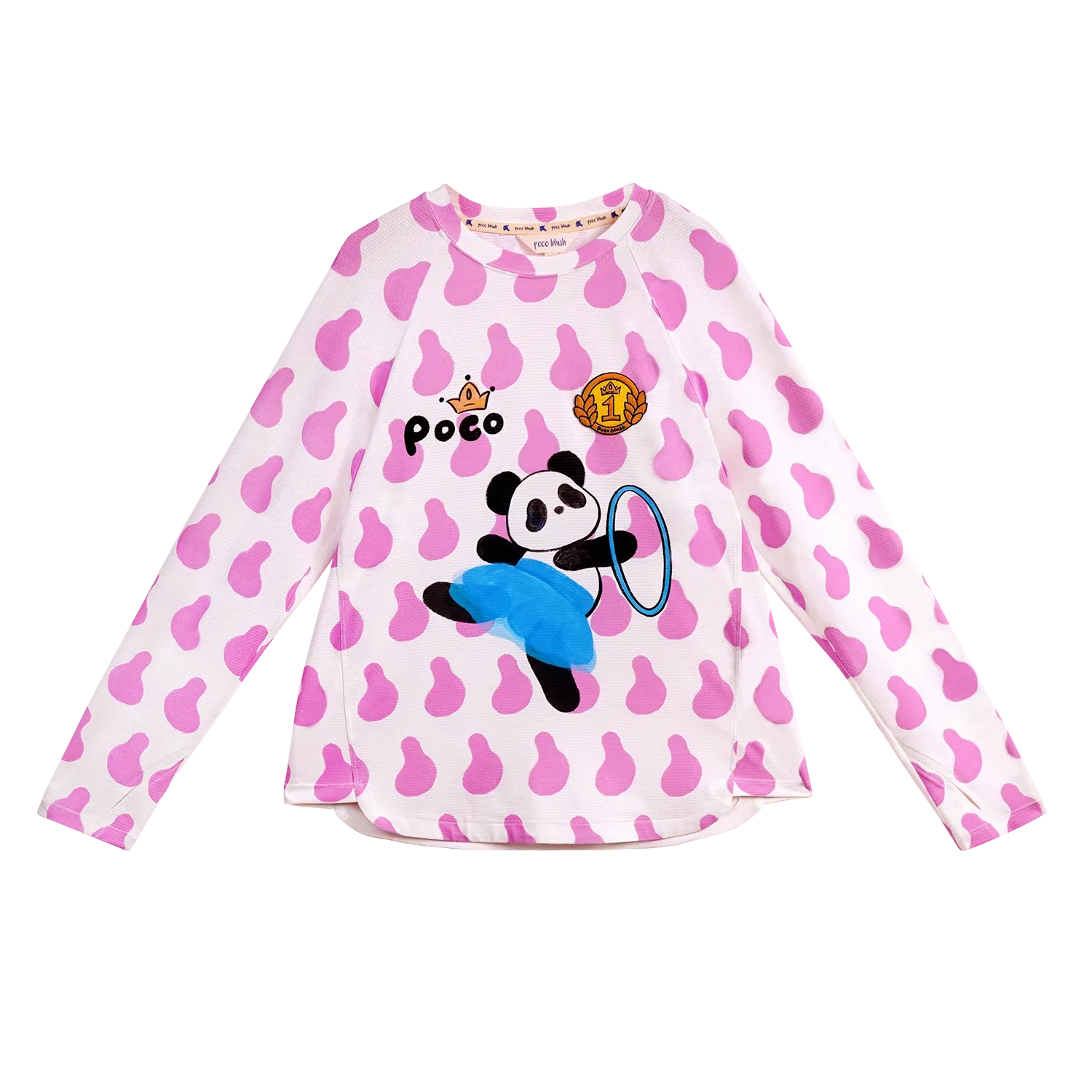 Poco Blush Dancing Panda UPF 50+ Sports Tee