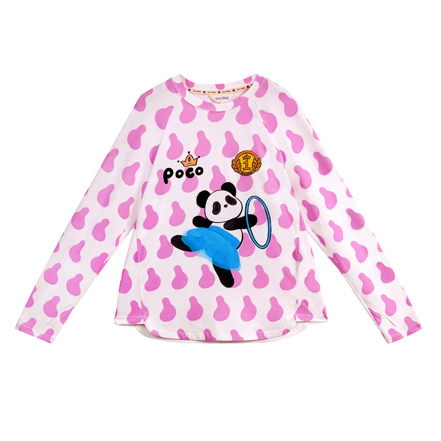 Poco Blush Dancing Panda UPF 50+ Sports Tee