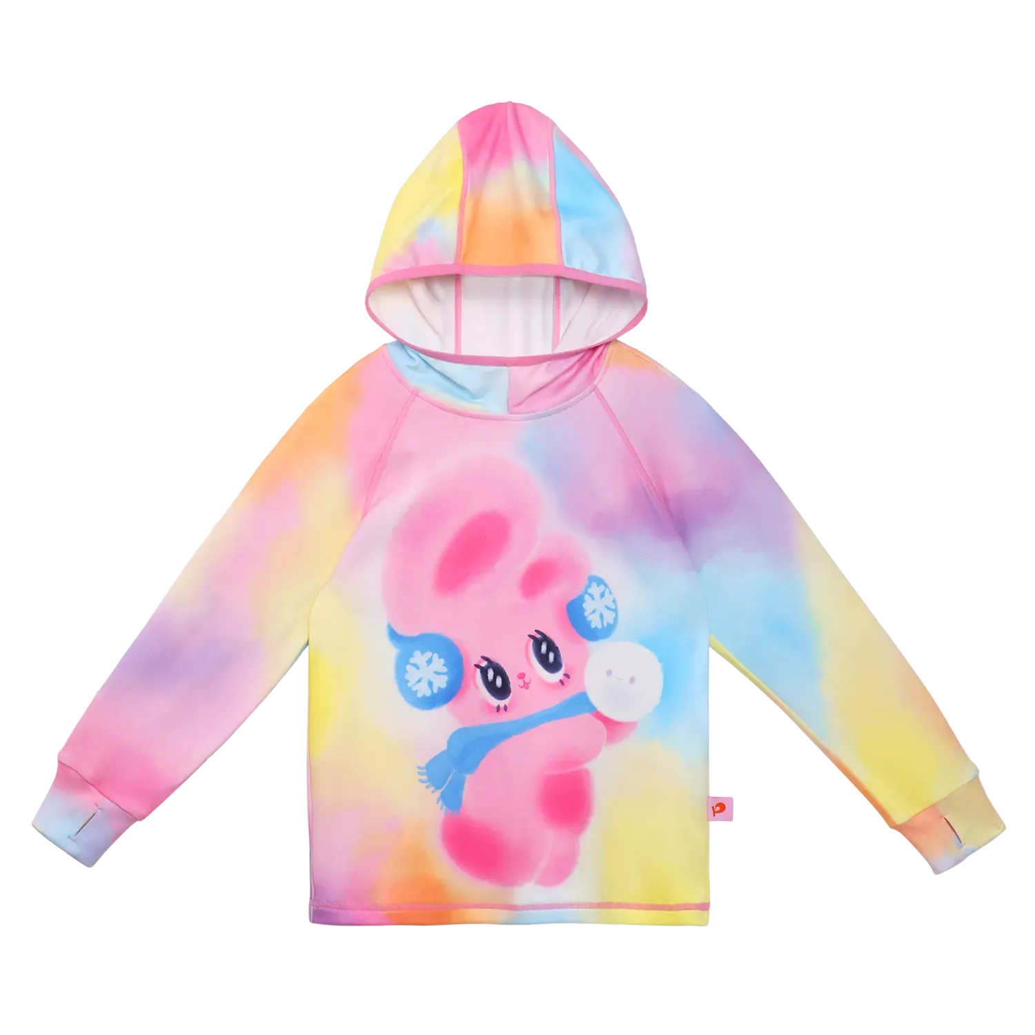 Poco Blush Bunny & Snowball Fleece Tee Multicolor