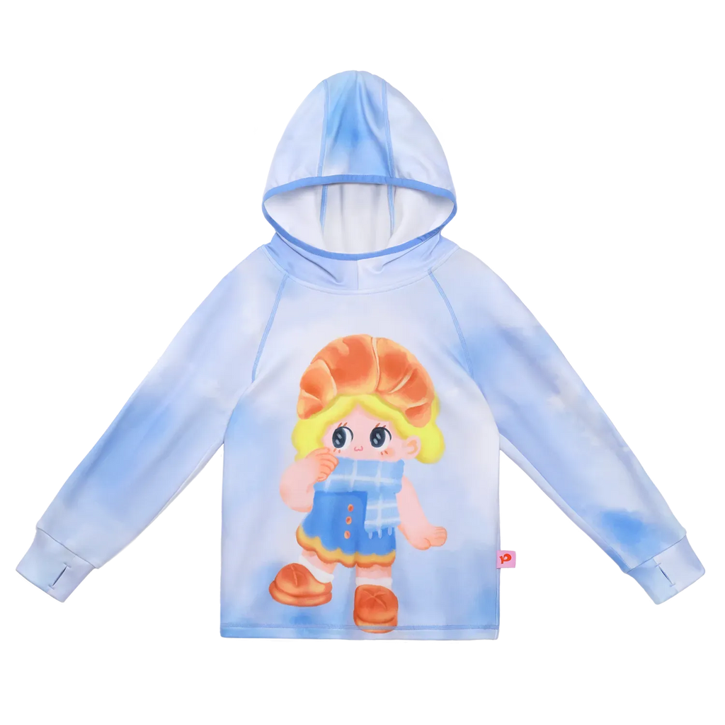 Poco Blush Bunny & Snowball Fleece Tee Blue
