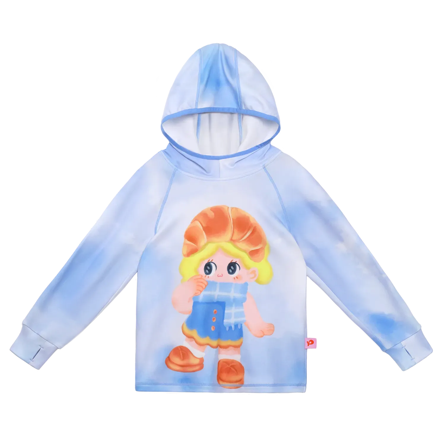 Poco Blush Bunny & Snowball Fleece Tee Blue