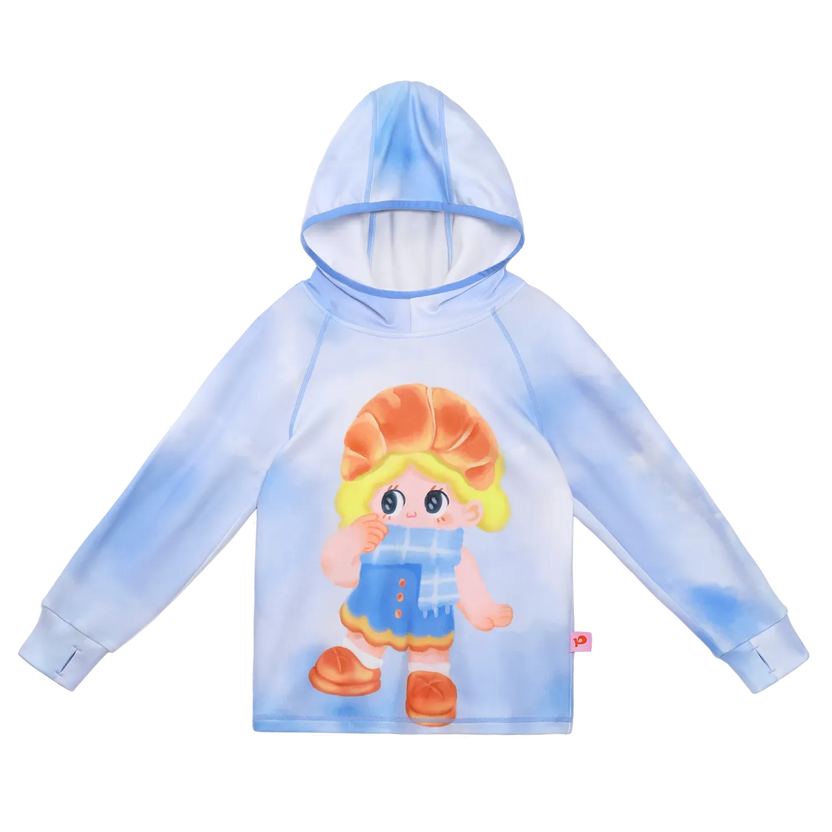 Bunny & Snowball Fleece Tee by Poco Blush, image 2