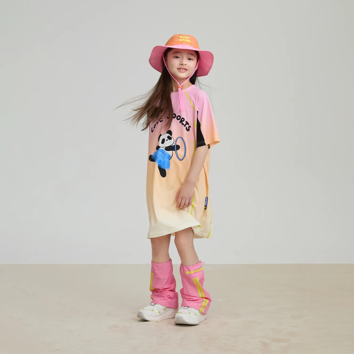 Poco Blush Colorblock Performance Leg Warmers
