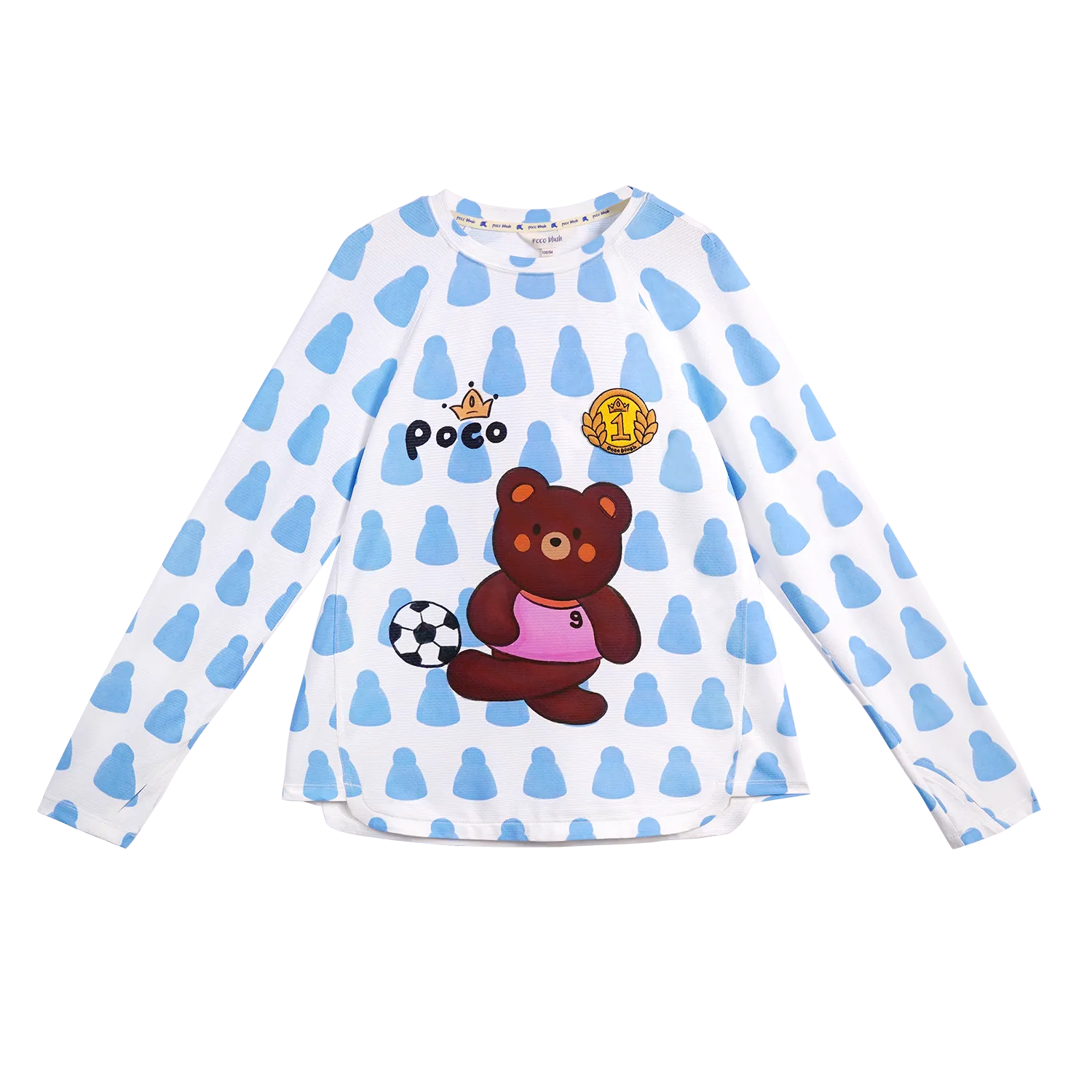 Poco Blush Football Bear UPF 50+ Sports Tee