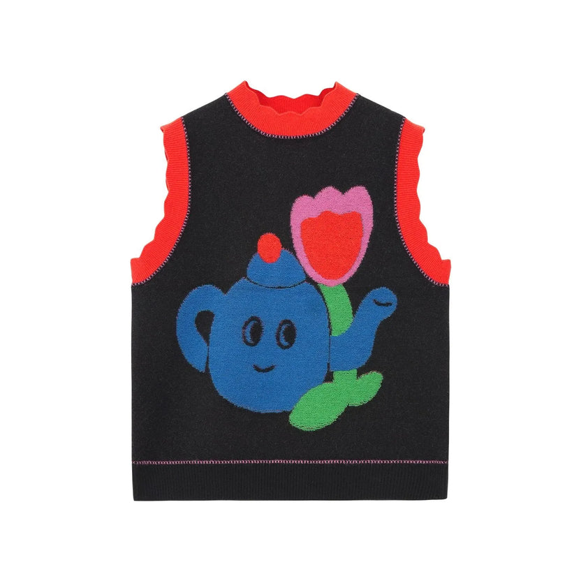 William Morris Tea-Time Knit Vest by Poco Blush