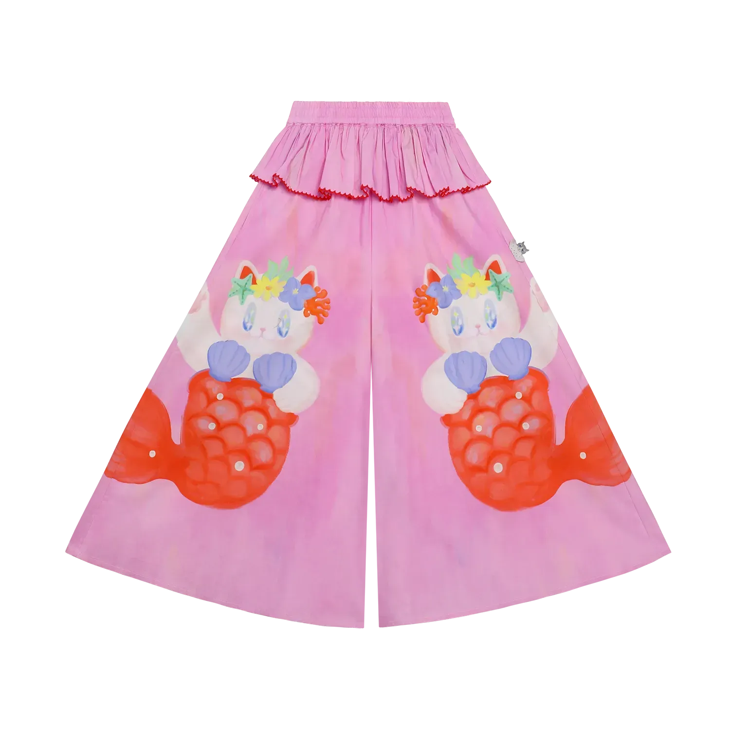 Poco Blush Hawaiian Mermaid Cat Culotte