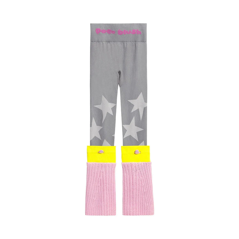 Seamless Star Legwarmer Legging Pants by Poco Blush, image 2