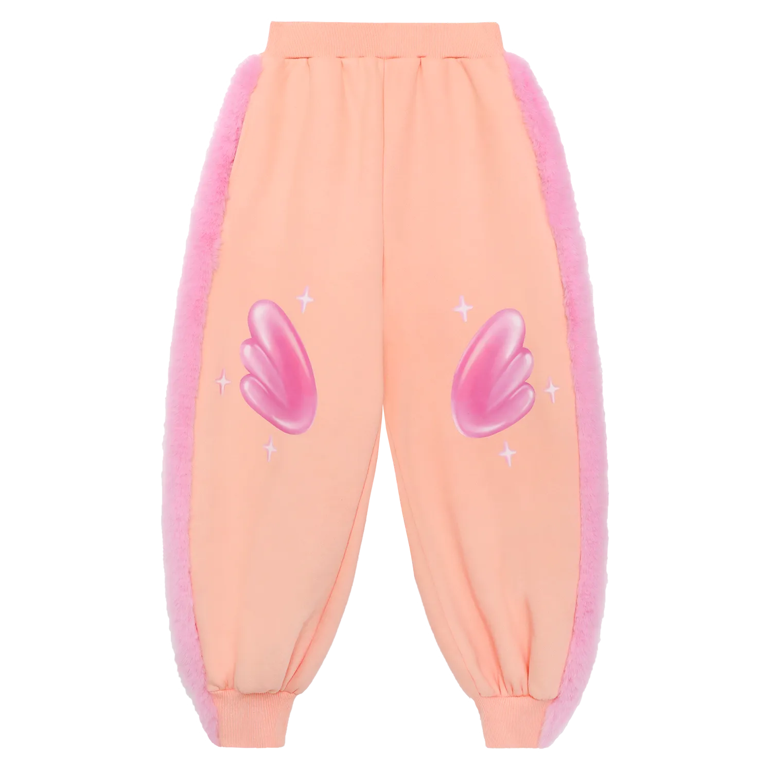 Poco Blush Swan Wings Fleece Joggers