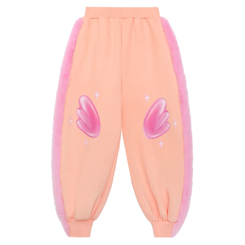 Swan Wings Fleece Joggers by Poco Blush