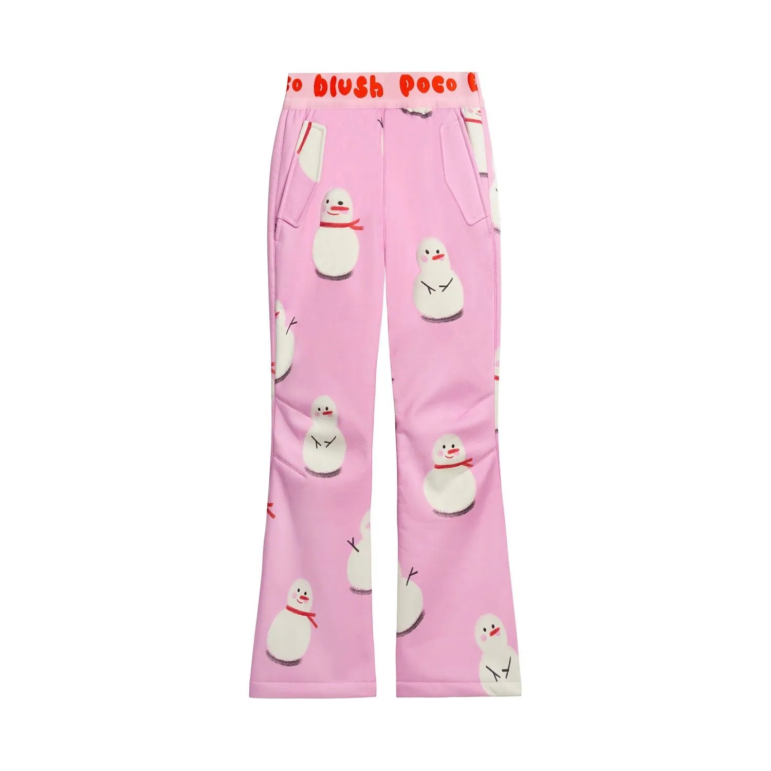 Poco Blush Printed Fleece-Lined Ski Pants