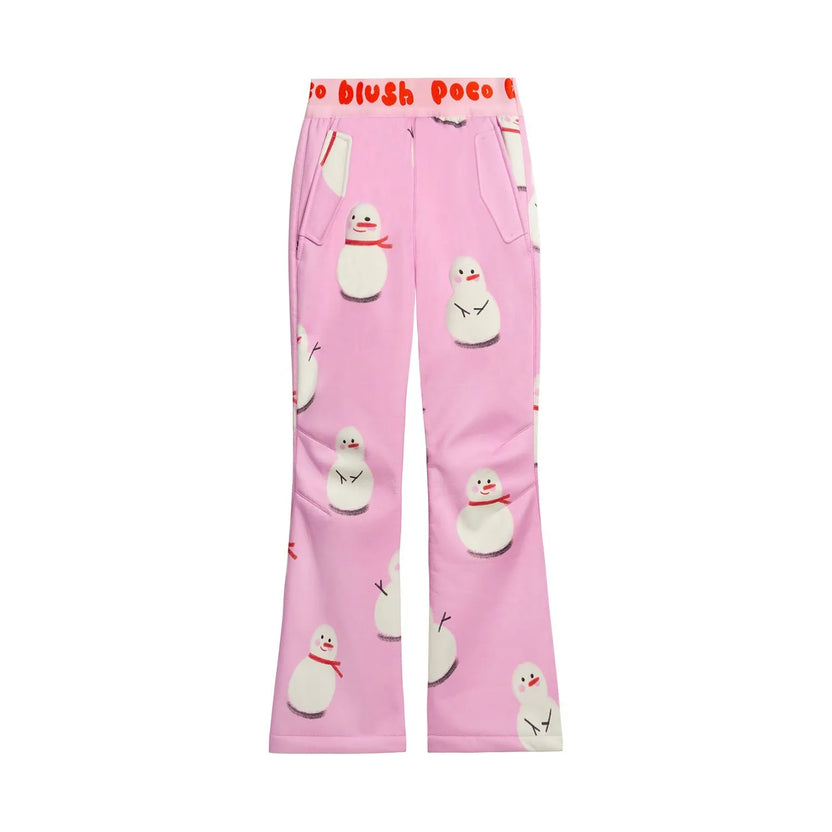 Printed Fleece-Lined Ski Pants by Poco Blush