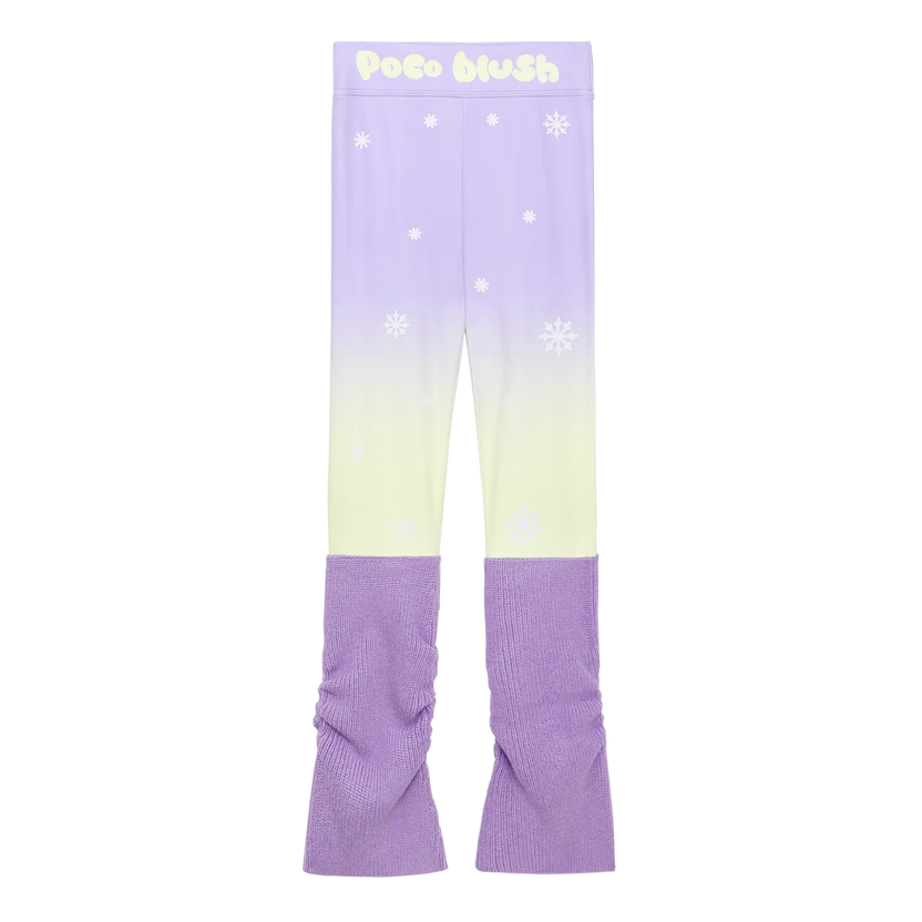 Snow Night Aurora Gradient Base Layer Leggings by Poco Blush