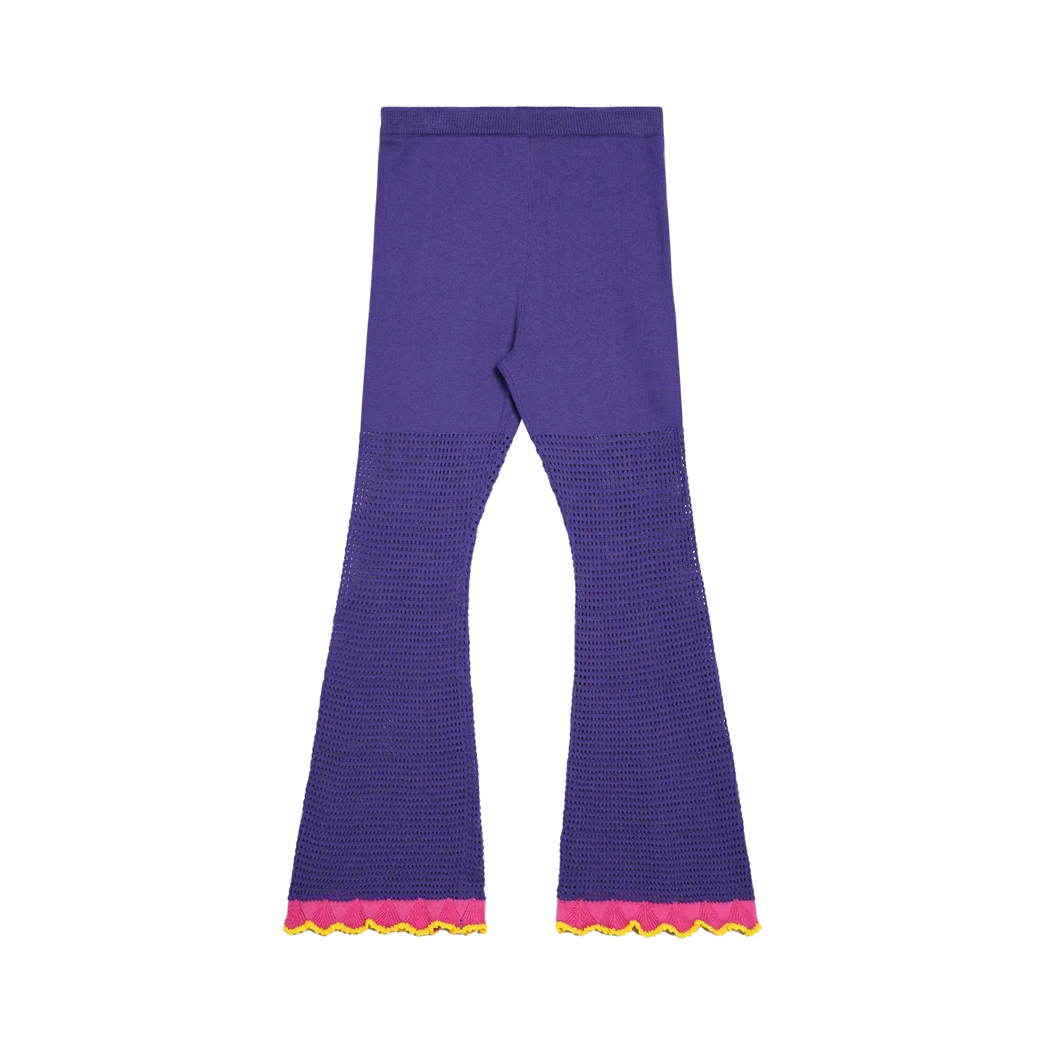 Poco Blush Pagoda Knit Flare Pants