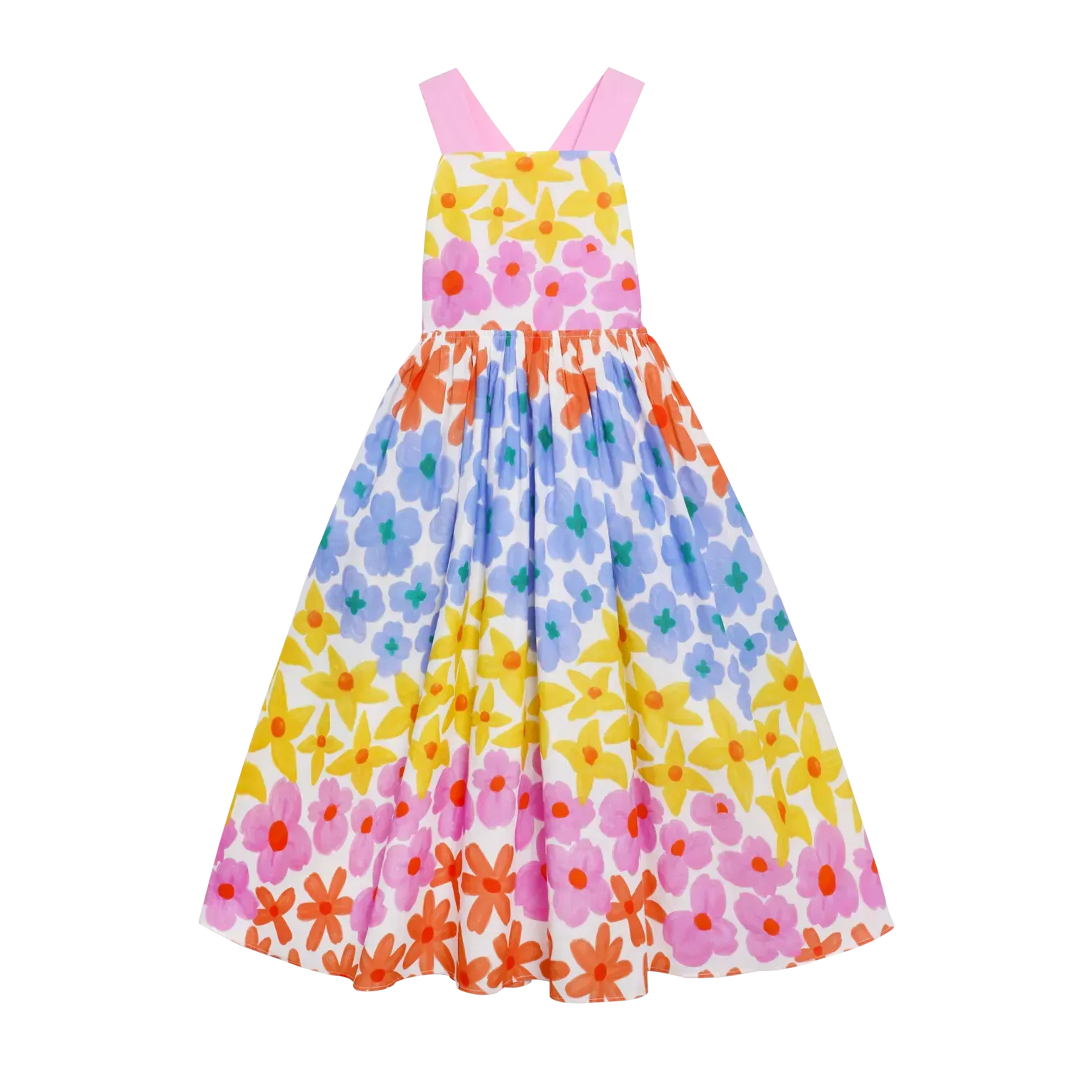 Poco Blush Tropical Linen Vacation Dress