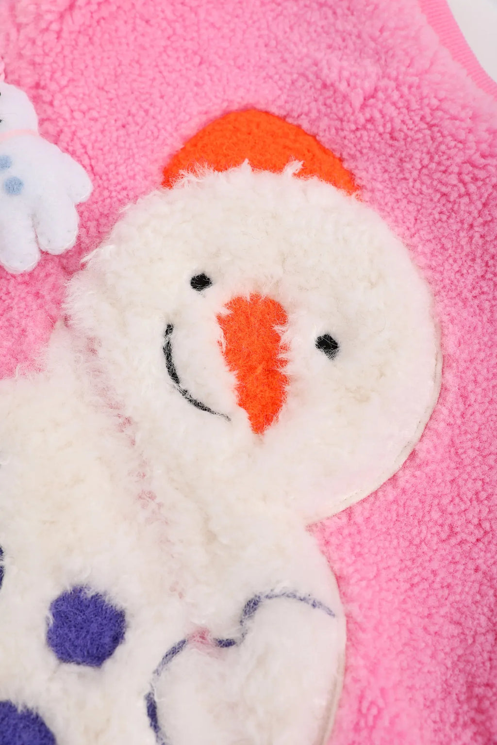 Snowman Wobbler & Star Bunny Sherpa Gilet by Poco Blush, image 16