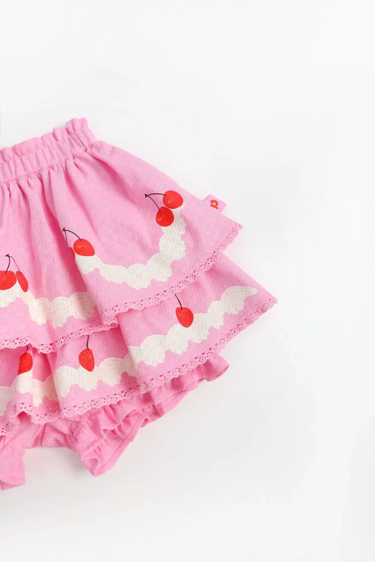 Little Cake Printed Skort in beige und candy pink mit printmotiv, Bild 15