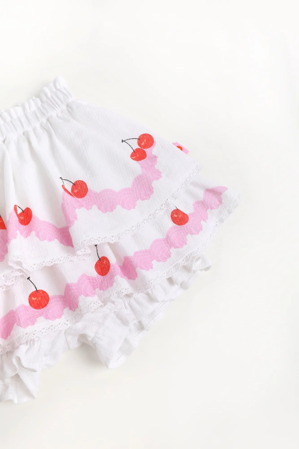 Little Cake Printed Skort in beige und candy pink mit printmotiv, Bild 16