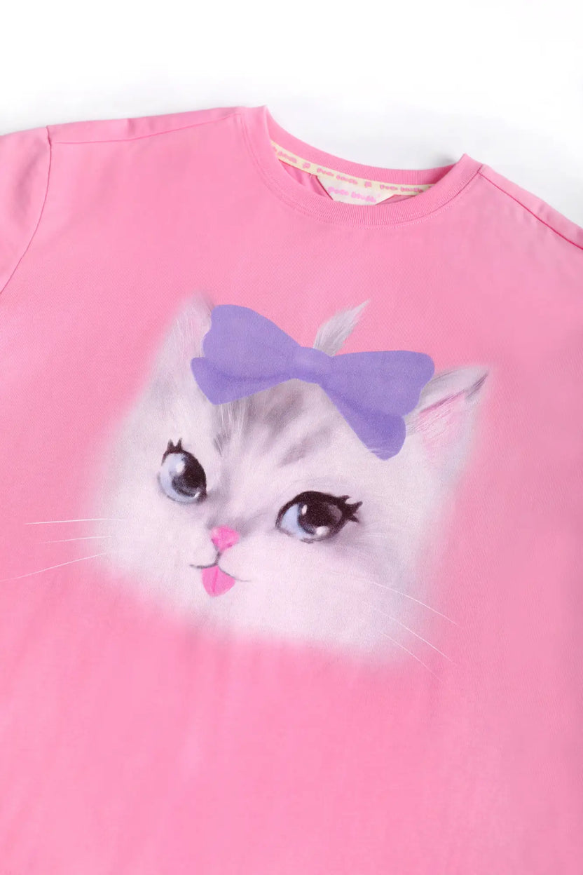 Kitty Warriors Layered T-Shirt by Poco Blush, image 15