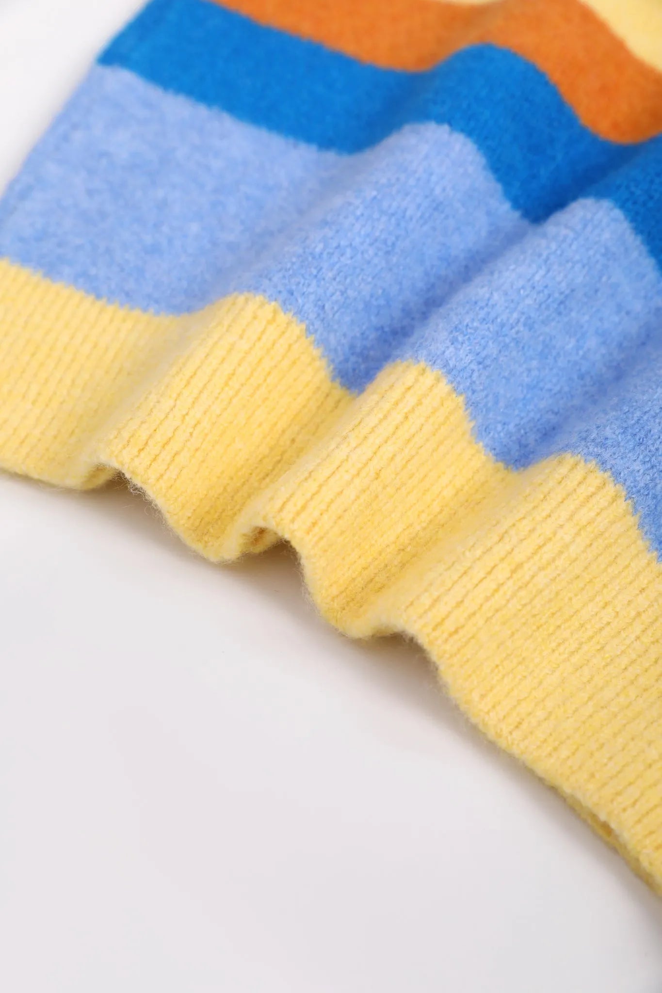 Poco Blush Baguette Dog Stripe Sweater Set with Hat