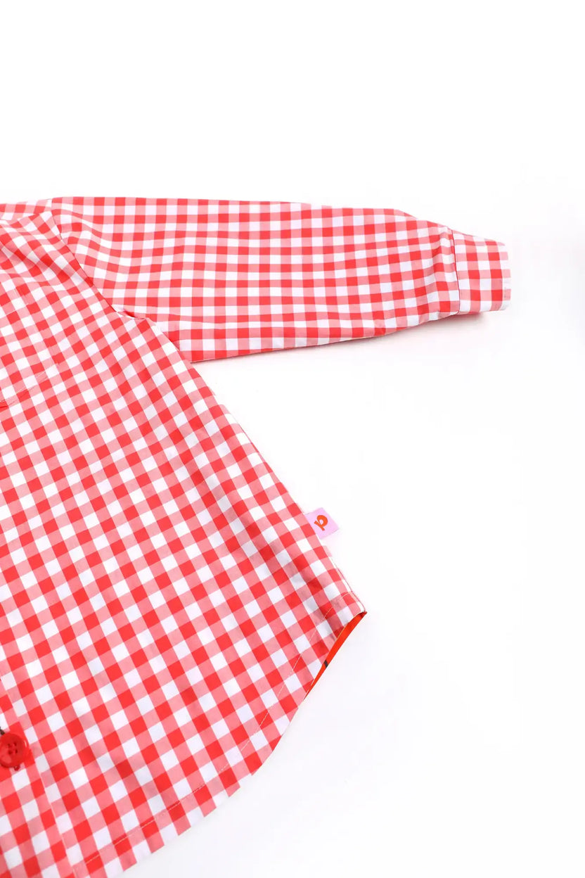 Cherry Check Reversible Jacket by Poco Blush, image 16