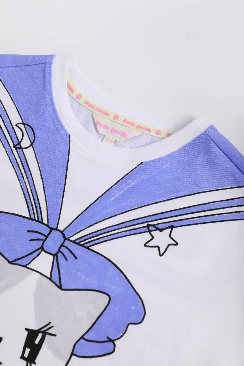 Sailor Kitty Printed T-Shirt by Poco Blush, image 17