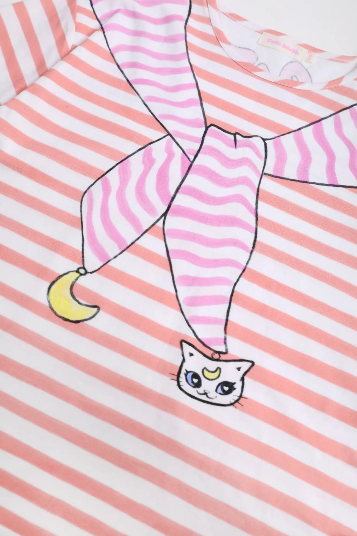 Poco Blush Magic Cape Striped Long Sleeve T-Shirt