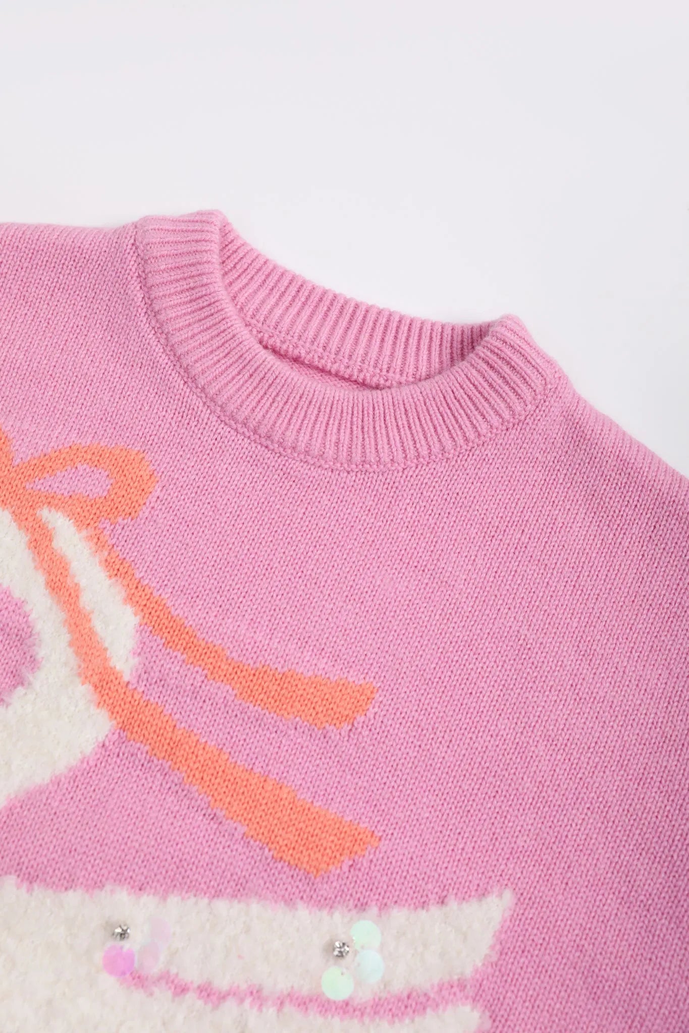 Poco Blush Elegant Swan Sparkle Sweater