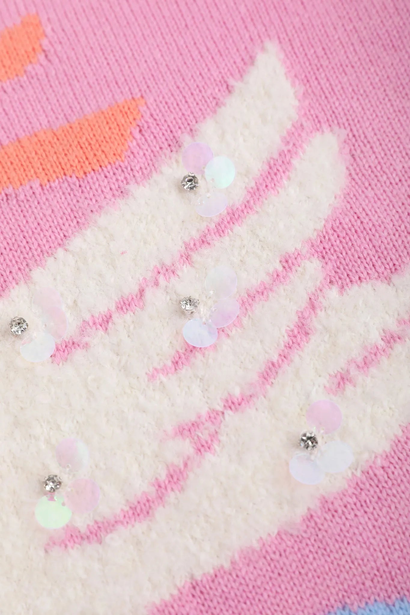 Poco Blush Elegant Swan Sparkle Sweater