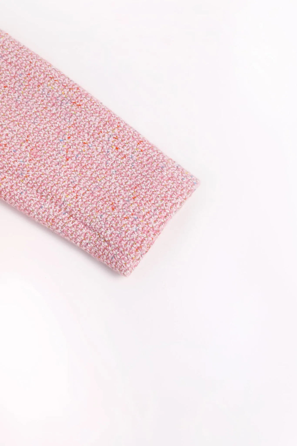 Poco Blush Bird at the Window Mesh Tweed Dress