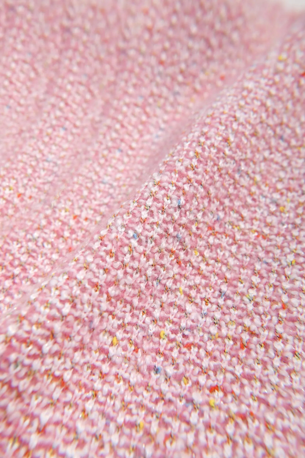 Poco Blush Bird at the Window Mesh Tweed Dress