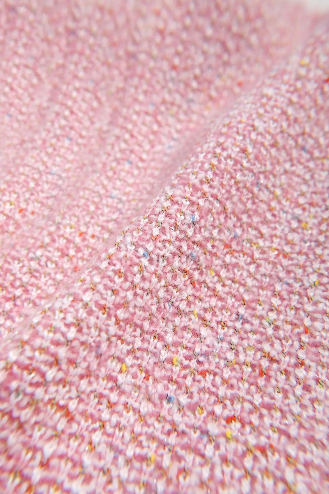 Poco Blush Bird at the Window Mesh Tweed Dress