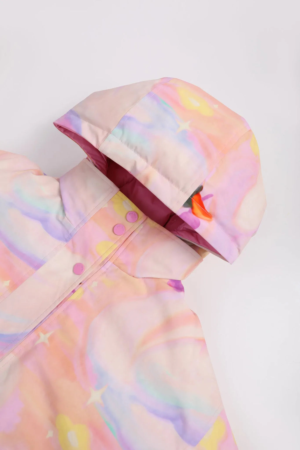 Poco Blush Elegant Swan Reversible Goose Down Coat